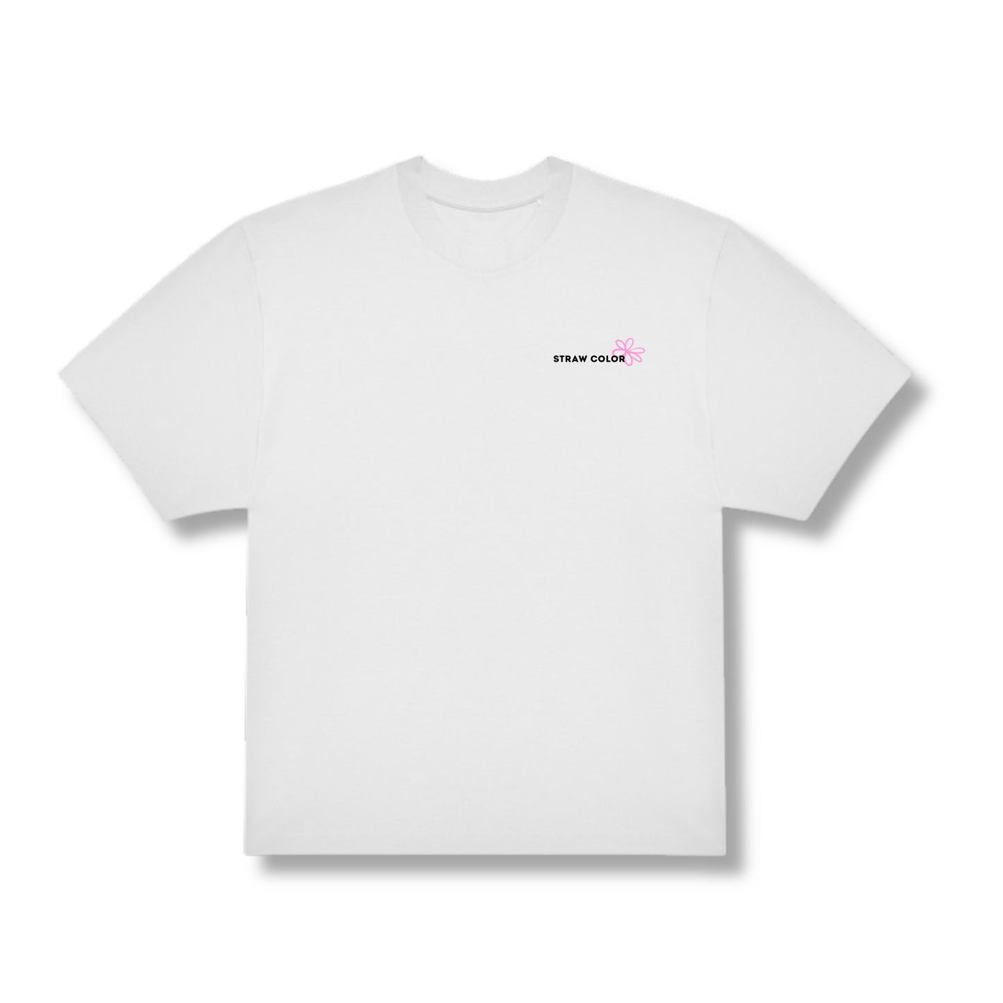 T-SHIRT STRAW COLOR ROSE