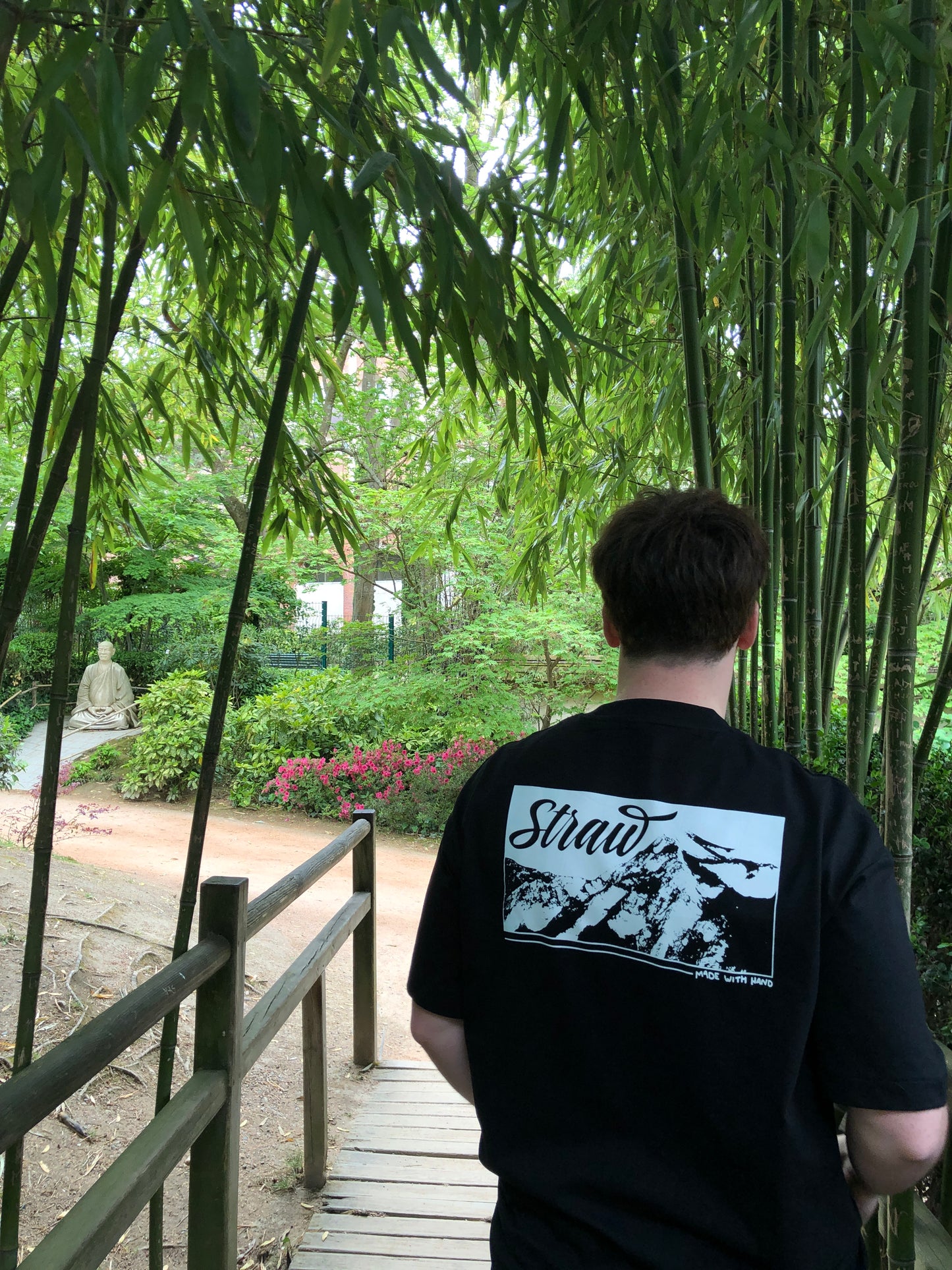 T-SHIRT OVERSIZE MOUNTAIN - NOIR