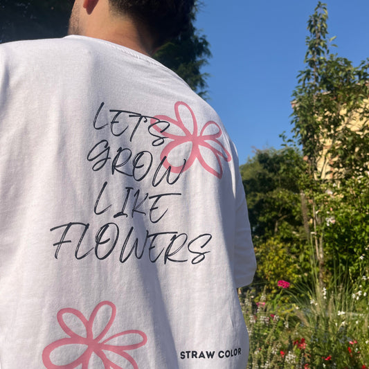 T-SHIRT STRAW COLOR ROSE