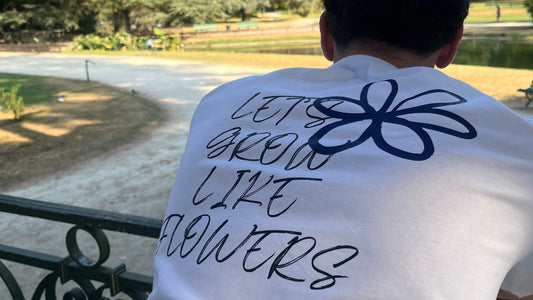 T-SHIRT STRAW COLOR MARINE