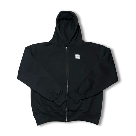HOODIE ZIP STRAW NOIR