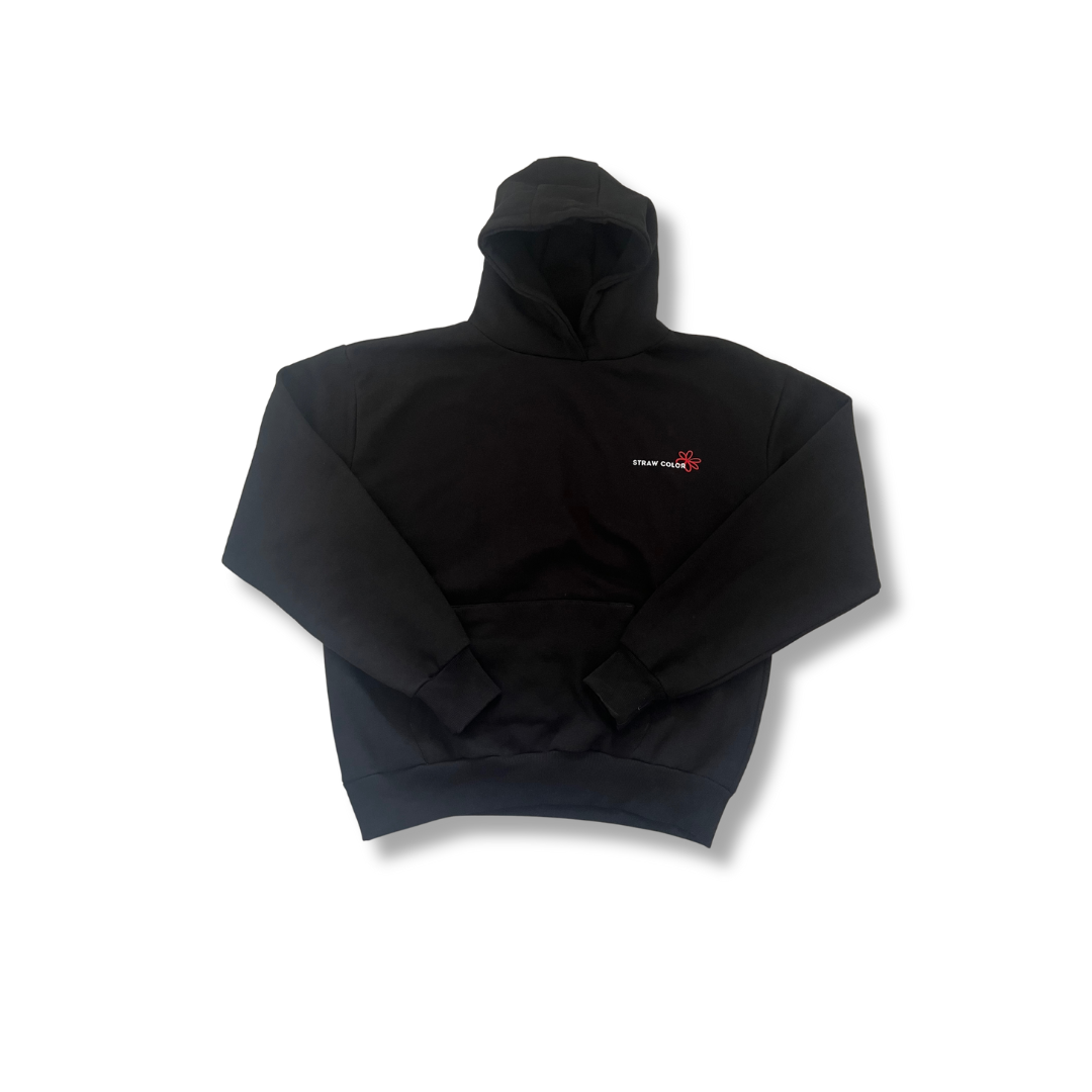 HOODIE STRAW COLOR - ROUGE